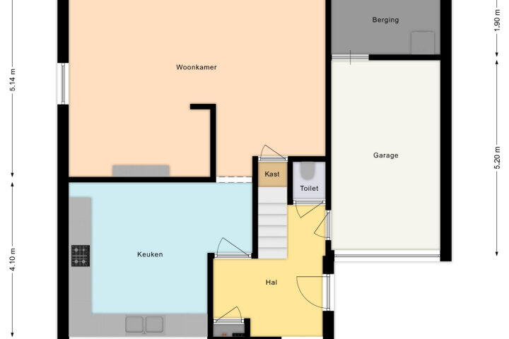 Plattegrond – De Jagersherne 8, IJlst