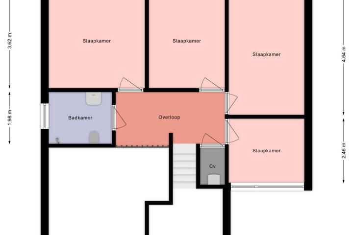 Plattegrond – De Jagersherne 8, IJlst
