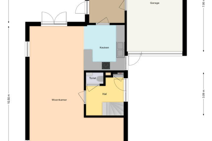Plattegrond – De Jister 15, Heeg