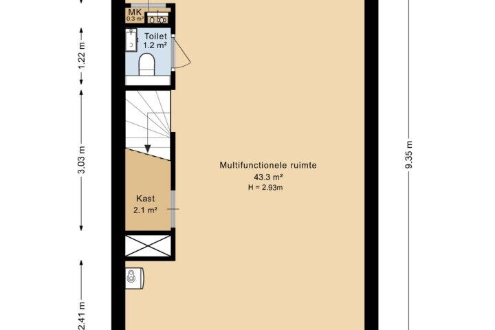 Plan – De Kaai 154, Groningen