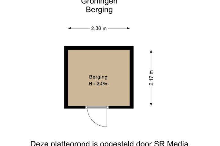 Plattegrond – De Kaai 37, Groningen