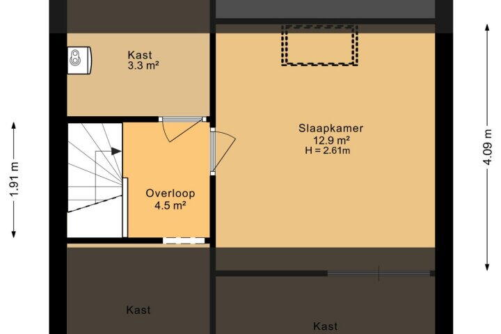Plattegrond – de Klencke 18, Roden