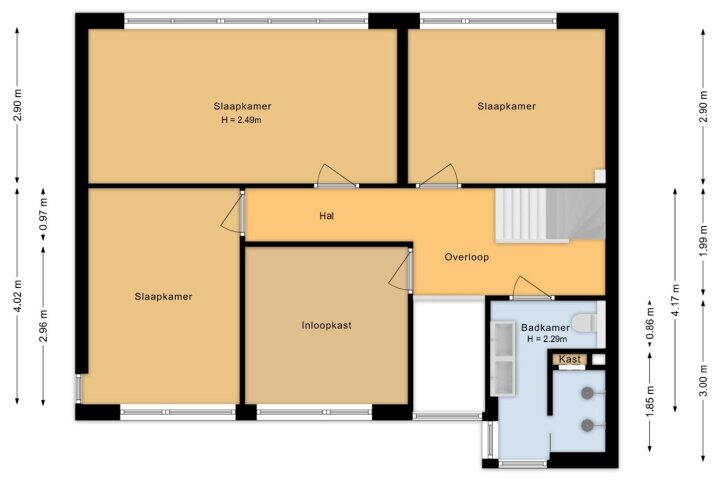 Plattegrond – De Klencke 33, Lelystad