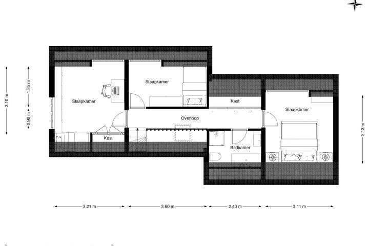 Plattegrond – De Klim 3, Drachten