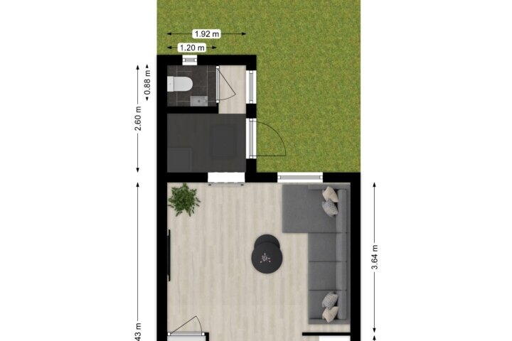 Plattegrond – De Klopstraat 8, Sliedrecht