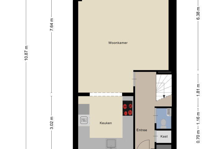 Plattegrond – de Kluijskamp 1424, Nijmegen