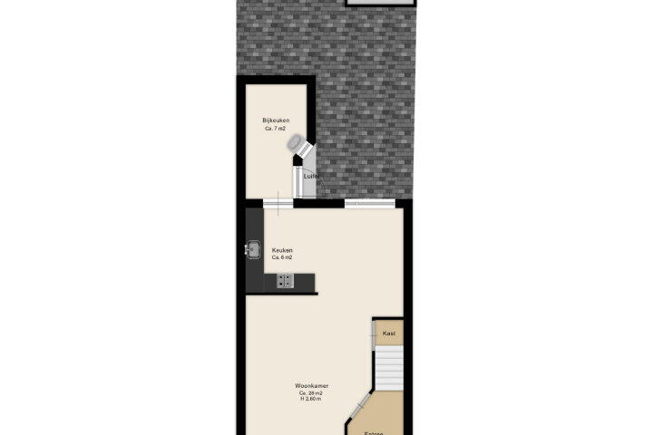 Plattegrond – De Kogge 3, Hoogeveen