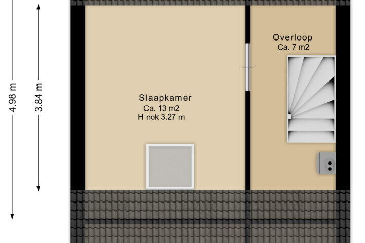 Plattegrond – De Kogge 3, Hoogeveen