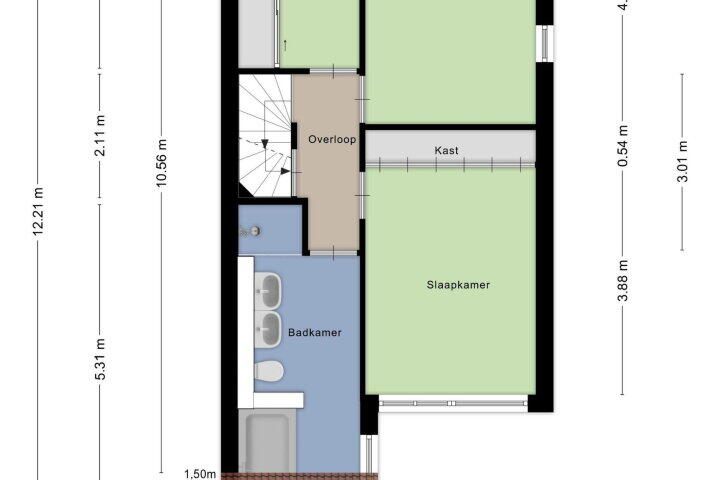 Plattegrond – De Koningshof 2, Swifterbant
