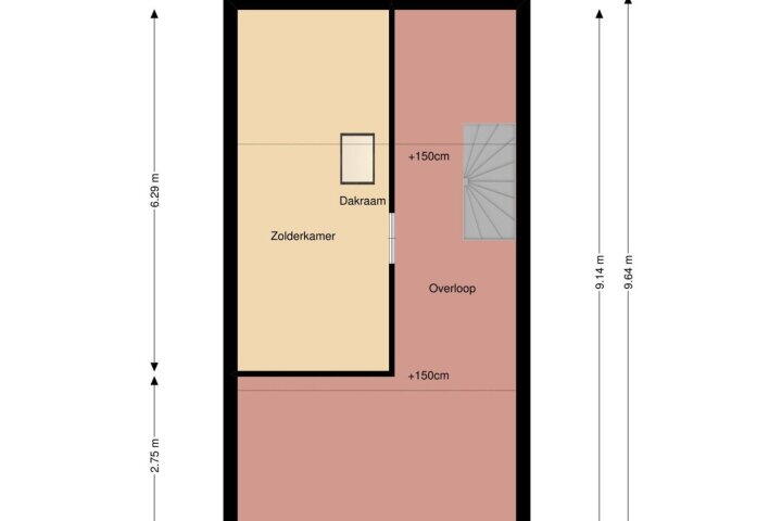 Plattegrond – De Koolmees 62, Vriezenveen