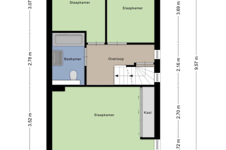 Plattegrond – de Lingert 5260, Wijchen