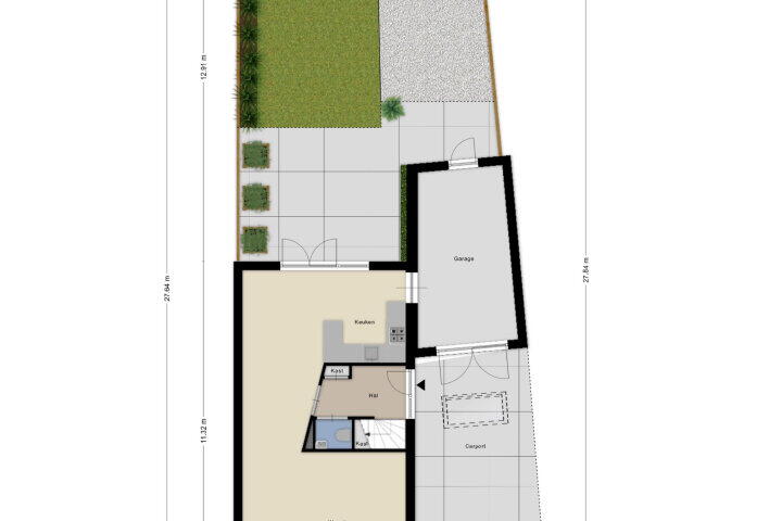 Plattegrond – de Lingert 5260, Wijchen