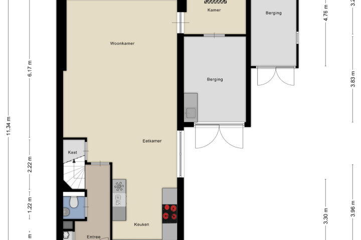 Plattegrond – de Lingert 6051, Wijchen