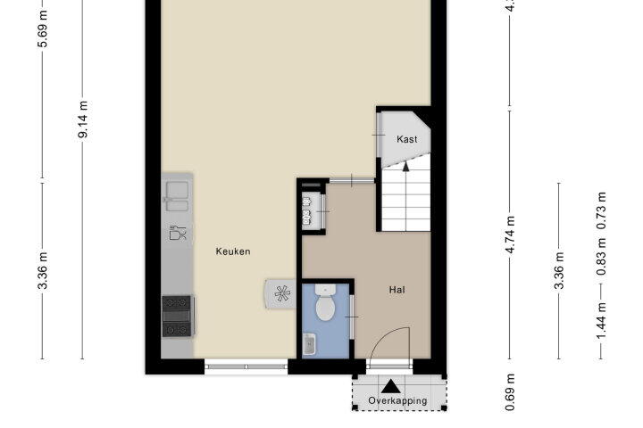 Plattegrond – de Lingert 6211, Wijchen