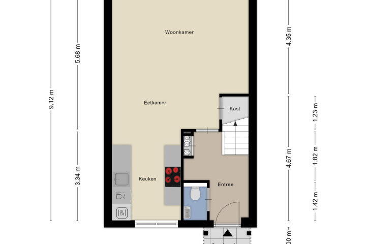 Plattegrond – de Lingert 6227, Wijchen