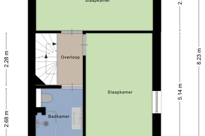 Plattegrond – de Lingert 6427, Wijchen