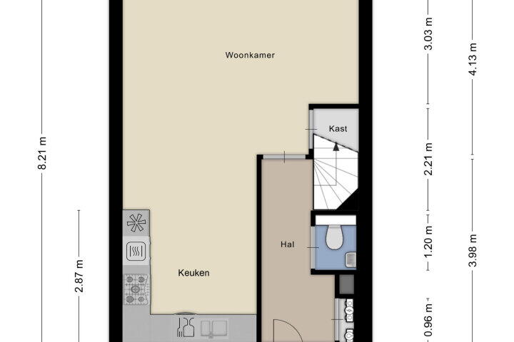 Plattegrond – de Lingert 6433, Wijchen