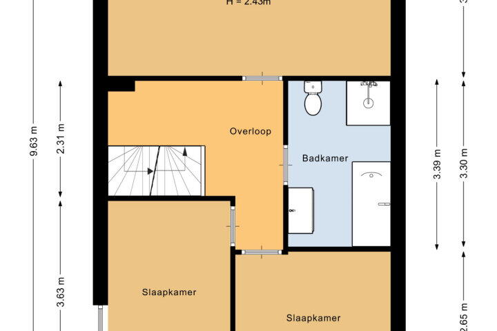 Plattegrond – Delmer 16, Vledder