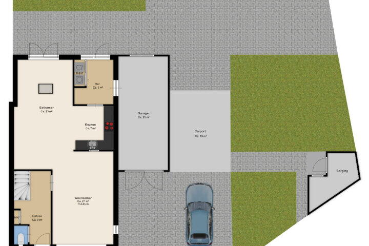 Plattegrond – De Made 40, Beilen