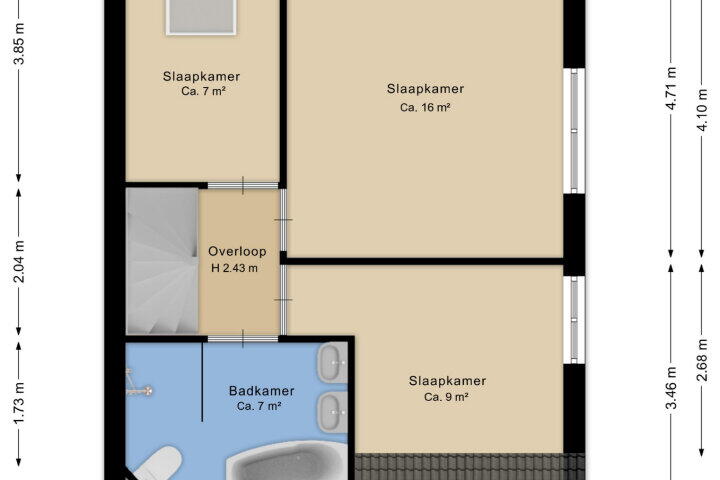 Plattegrond – De Made 40, Beilen