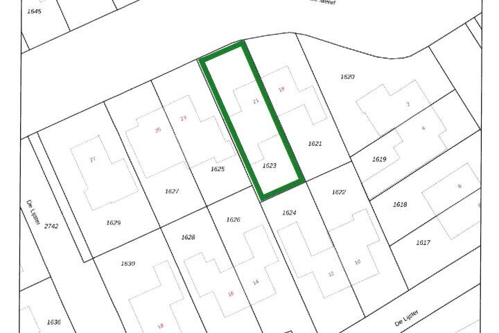 Plattegrond – De Merel 21, Vriezenveen