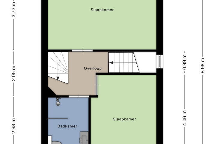 Plattegrond – de Meren 1026, Wijchen