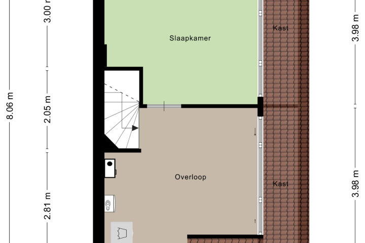 Plattegrond – de Meren 1030, Wijchen