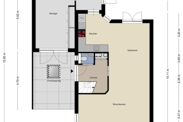 Plattegrond – den Bond 3, Niftrik