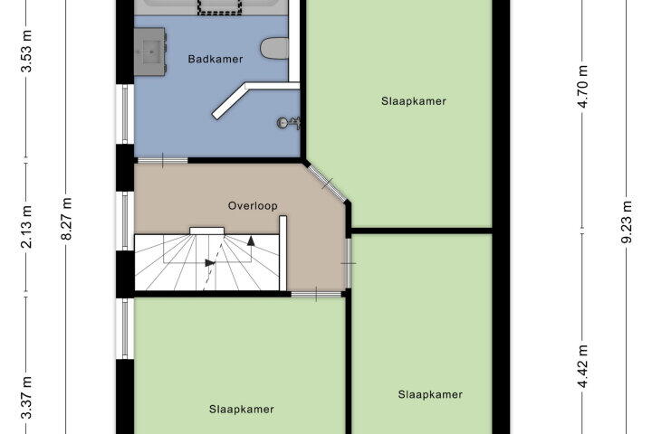 Plattegrond – den Bond 3, Niftrik