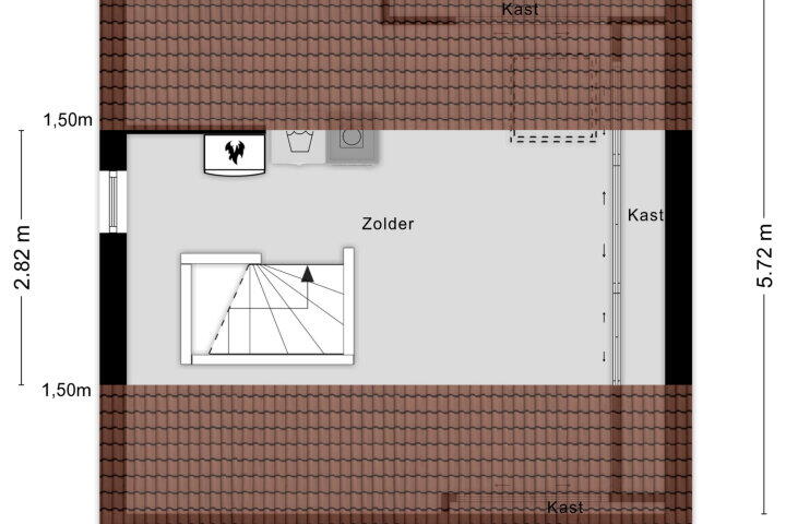 Plattegrond – den Bond 3, Niftrik