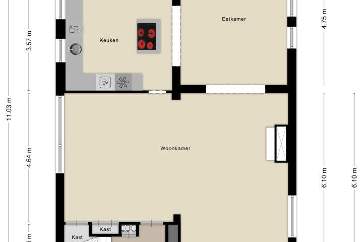 Plattegrond – Den Dubbelen 5, Veghel