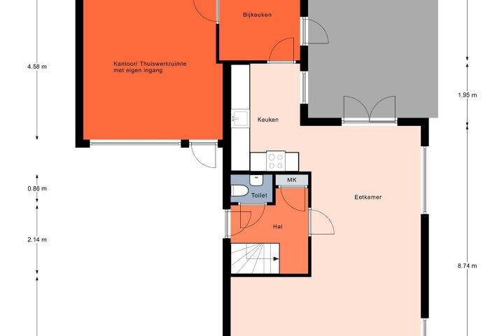 Plattegrond – De Oester 4, Kornhorn