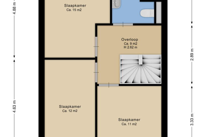 Plattegrond – De Oplegger 29, Hollandscheveld