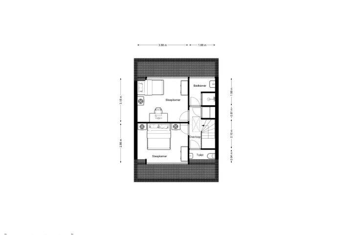 Plattegrond – De Orion 18, Drachten