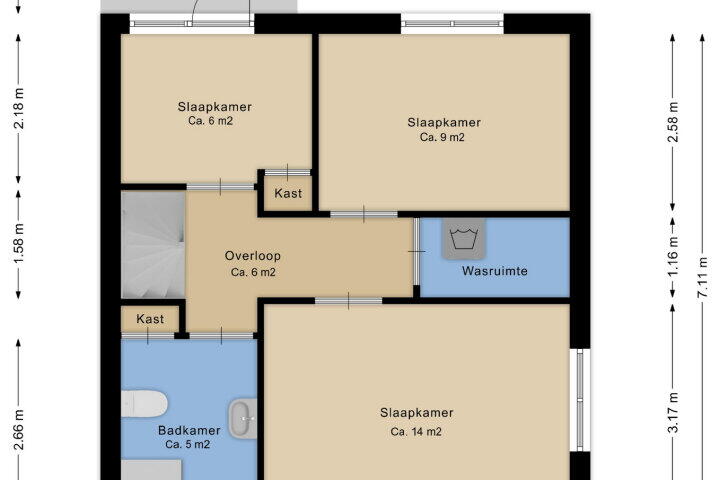 Plattegrond – De Perk 4, Beilen