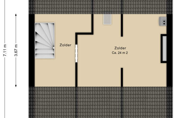 Plattegrond – De Perk 4, Beilen