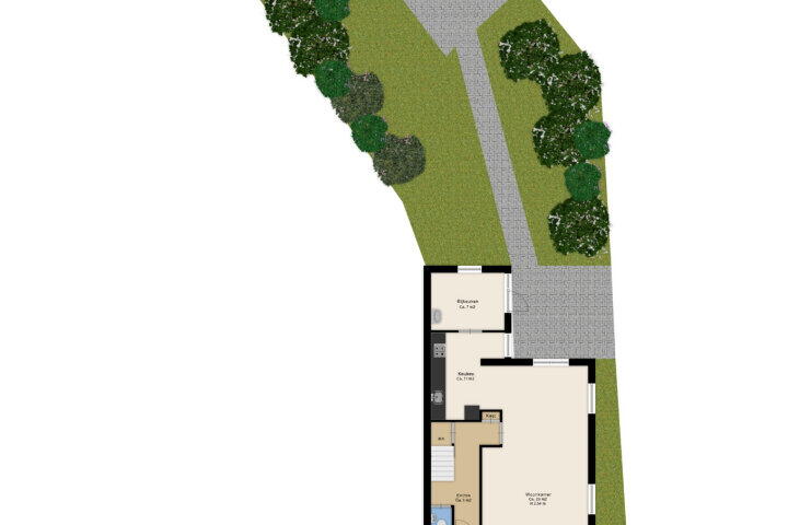 Plattegrond – De Perk 4, Beilen
