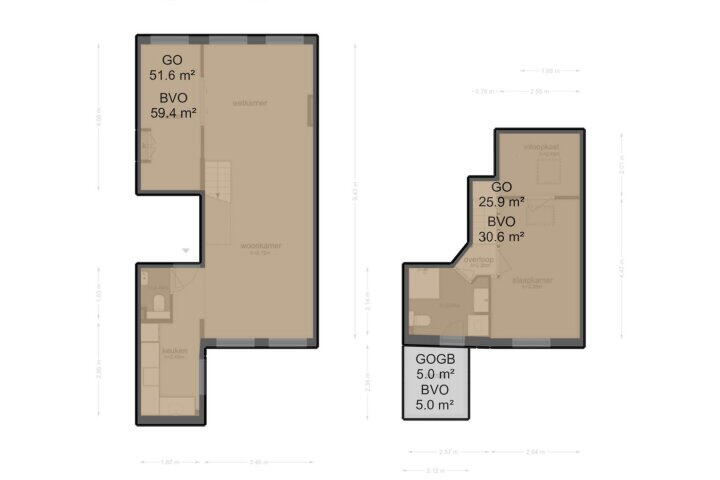 Plattegrond – Derde Helmersstraat 3 3, Amsterdam