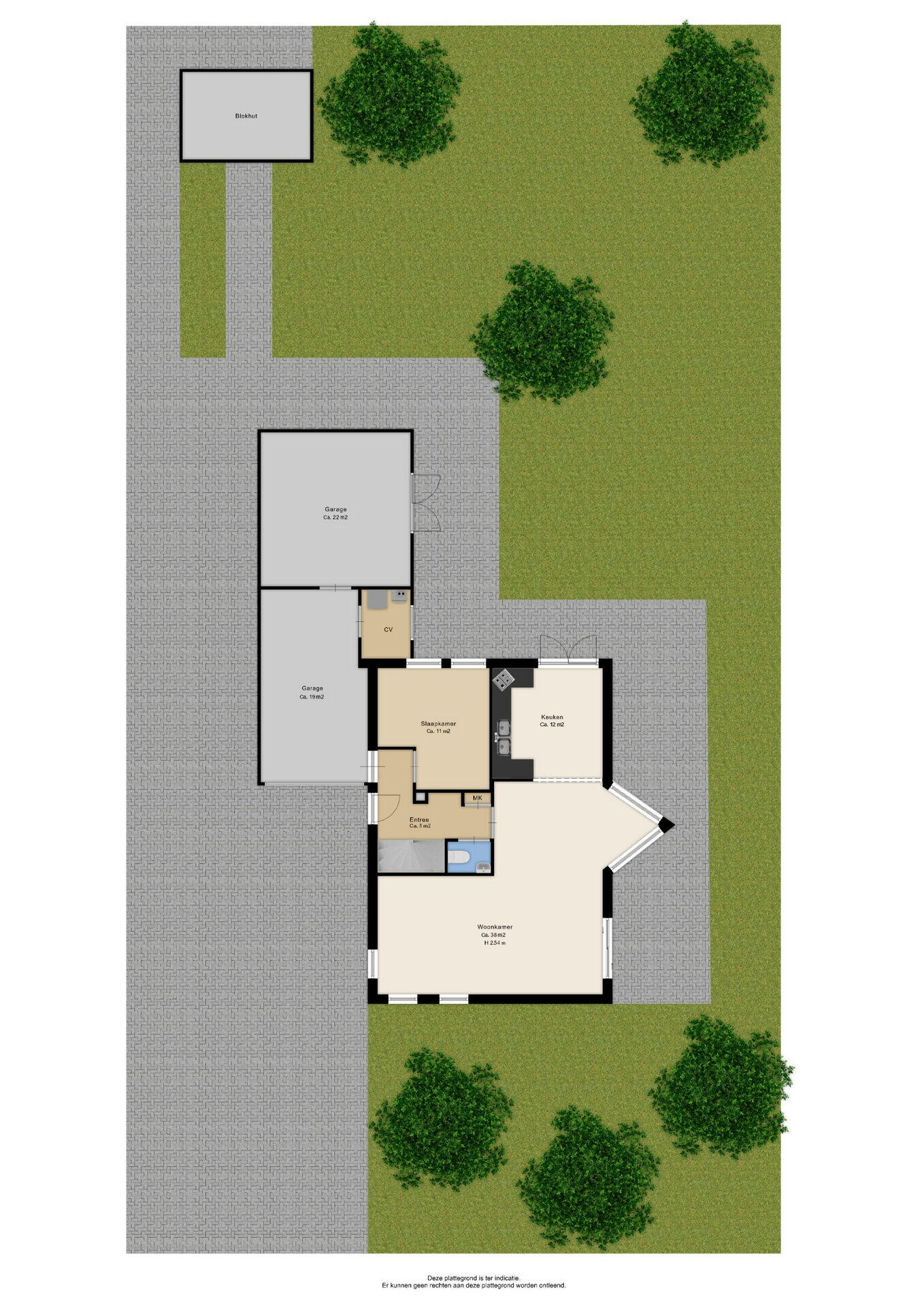 Plattegrond 1 - De Ronge 40, Beilen