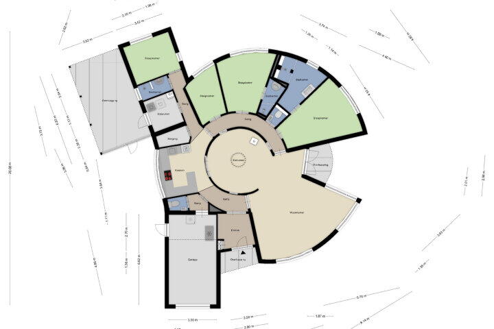 Plattegrond – De Scheifelaar 145, Veghel