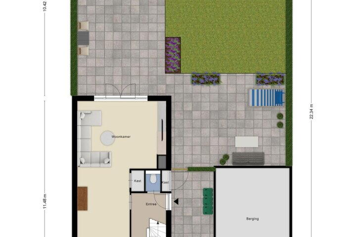 Plattegrond – De Schouw 2, Oud Gastel