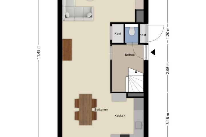Plattegrond – De Schouw 2, Oud Gastel