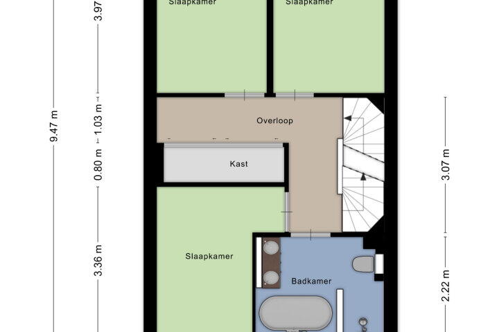 Plattegrond – de Schrabber 20, Ewijk