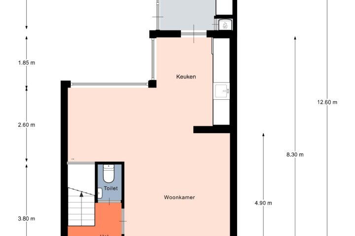 Plan – De Sluis 39, Leek