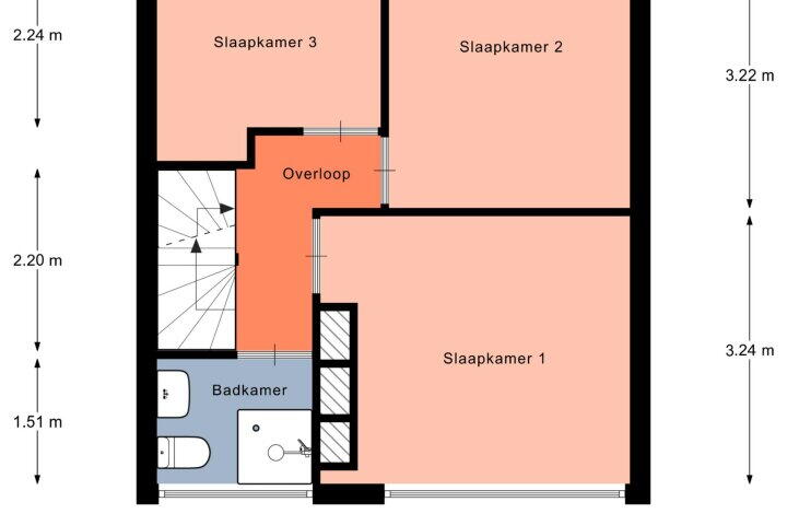 Plan – De Sluis 39, Leek