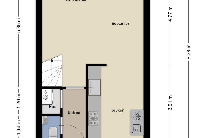 Plattegrond – De Stelling 12 18, Lelystad