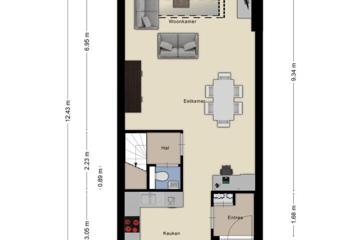 Plattegrond – De Ster 16, Wouw