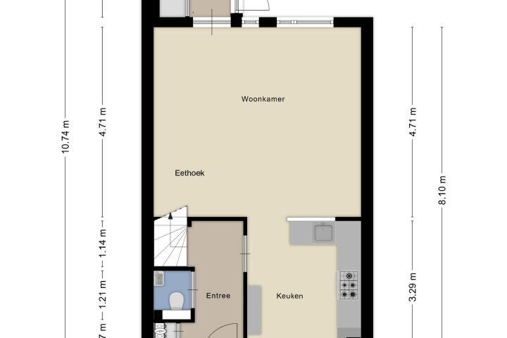 Plattegrond – De Strang 28, Amersfoort
