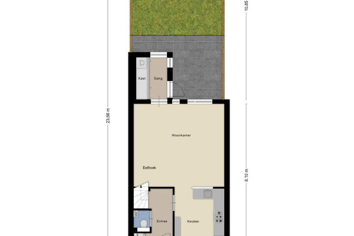 Plattegrond – De Strang 28, Amersfoort