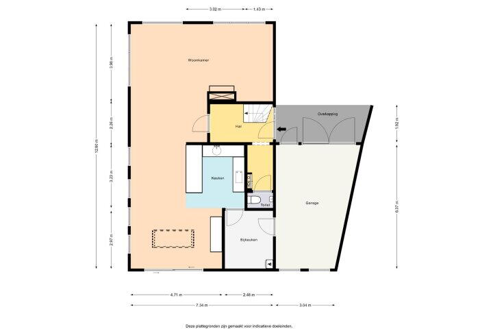 Plattegrond – de Stringen 41, Nieuwehorne